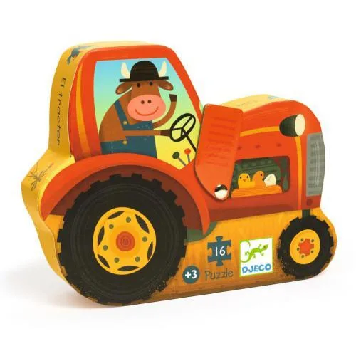 Imagem do produto  Djeco Puzzle 16 Peças Trator