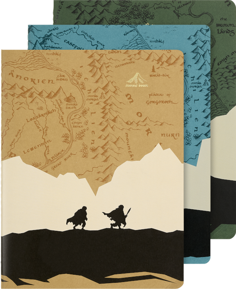 Imagem do produto  Moleskine Conjunto 3 Cadernos Cahier Capa Soft XL Pautado Lord of the Rings
