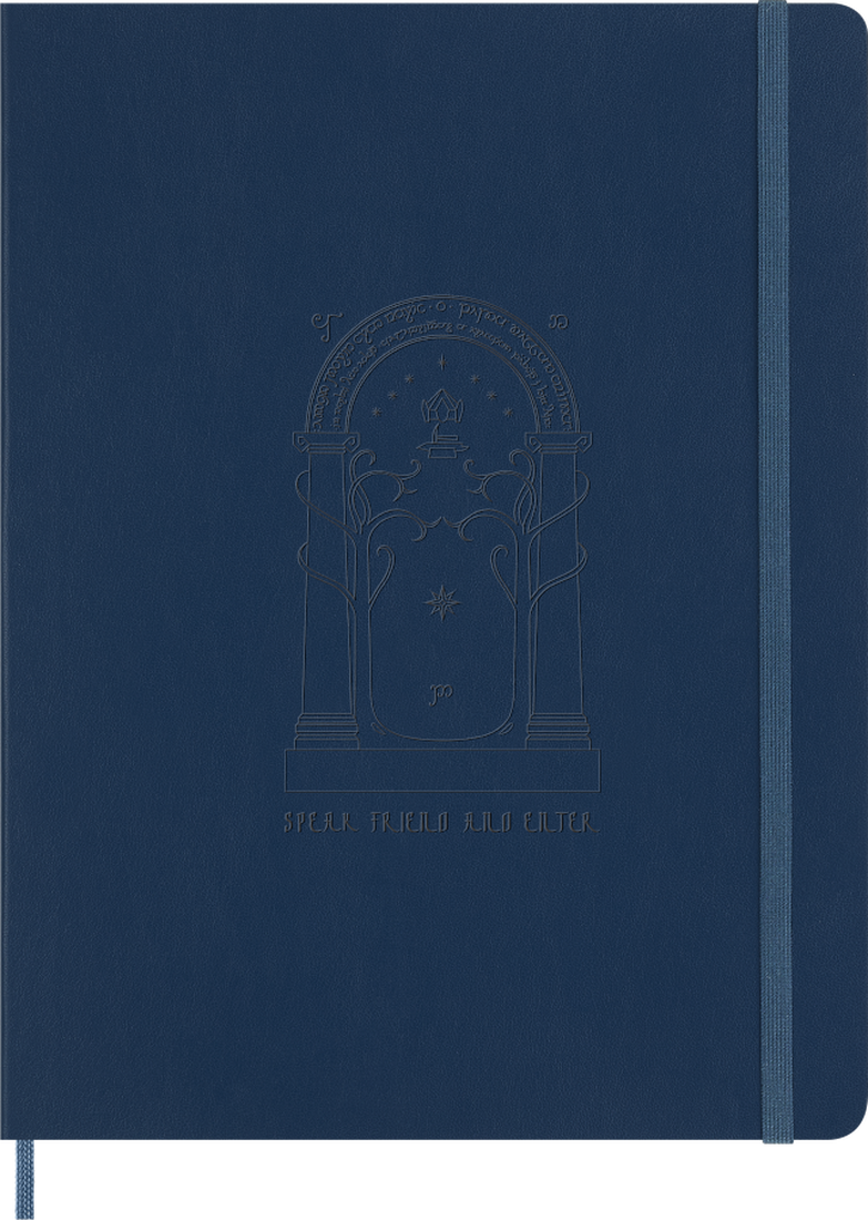 Imagem do produto  Moleskine Caderno Capa Soft XL Pautado Lord of the Rings Doors of Durin