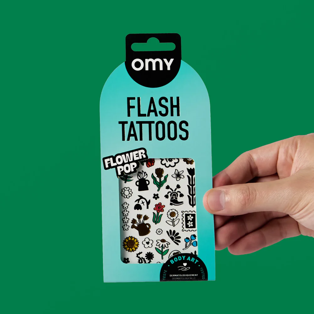 Imagem do produto  Omy Flash Tattoos Flower Pop