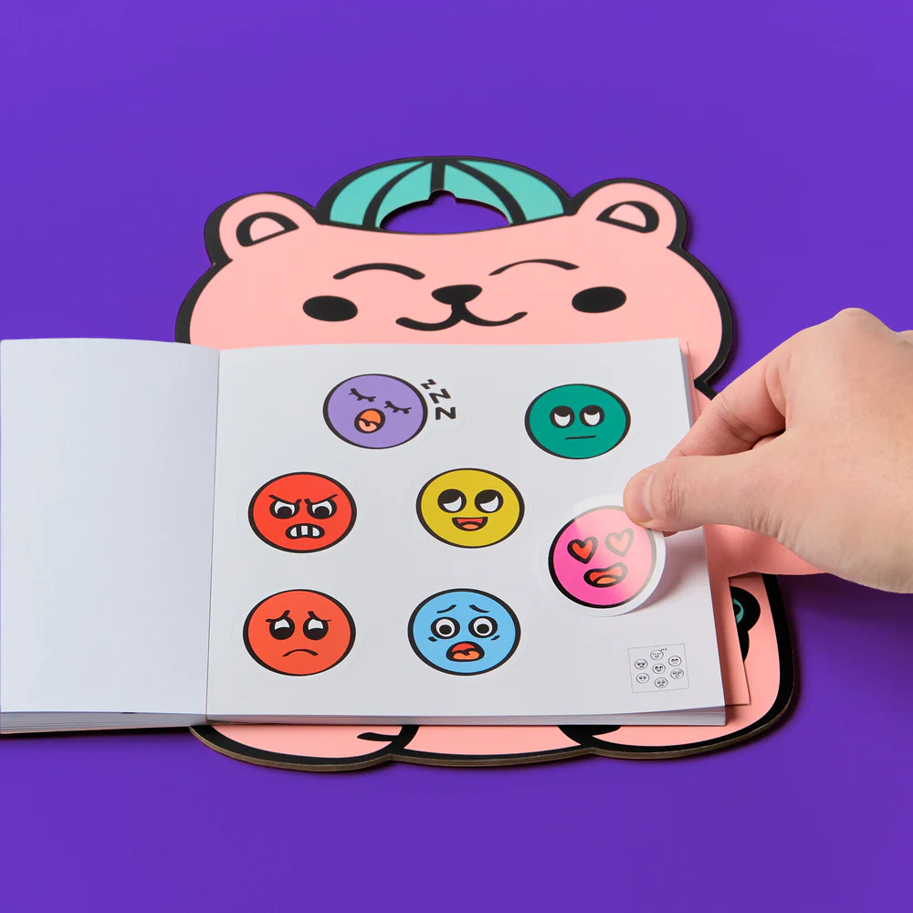 Omy Montessori Livro de Autocolantes Emoções