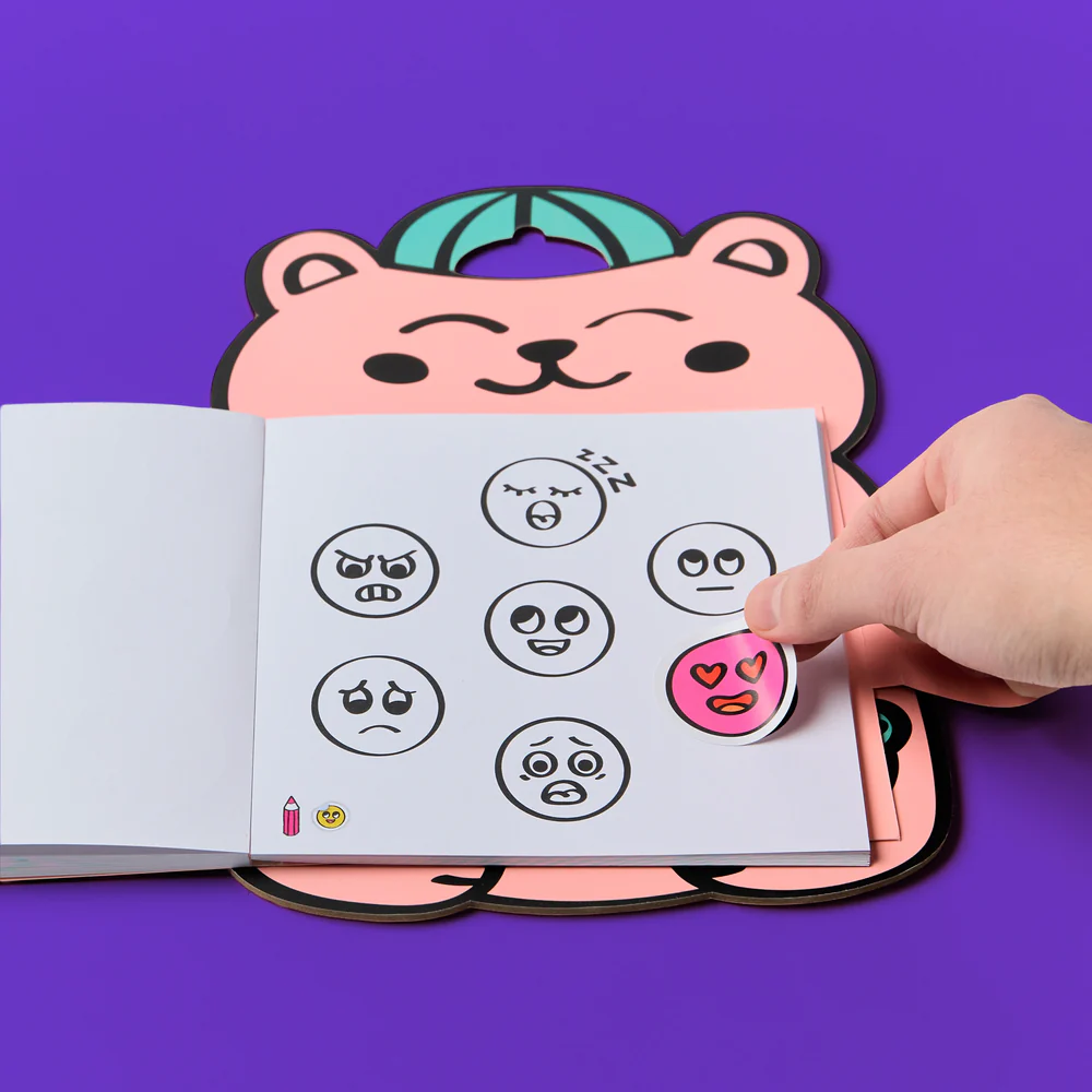 Omy Montessori Livro de Autocolantes Emoções
