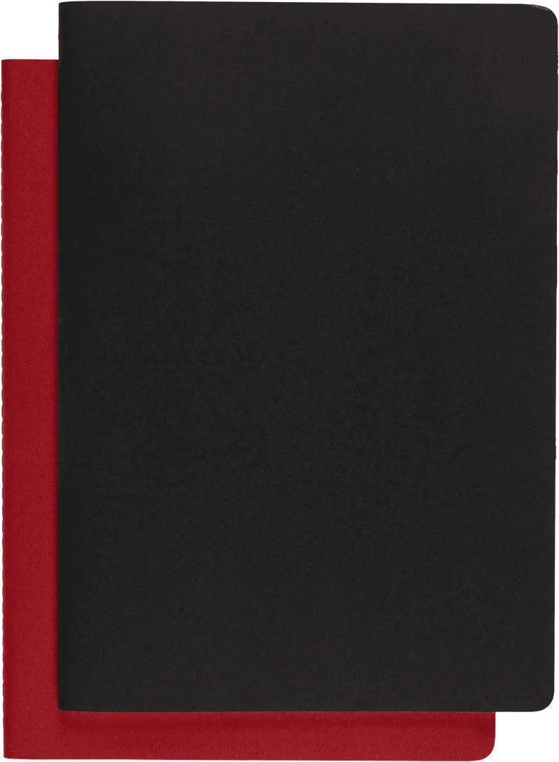 Imagem do produto  Moleskine Caderno Cahier Capa Soft A4 Subject Preto/Vermelho