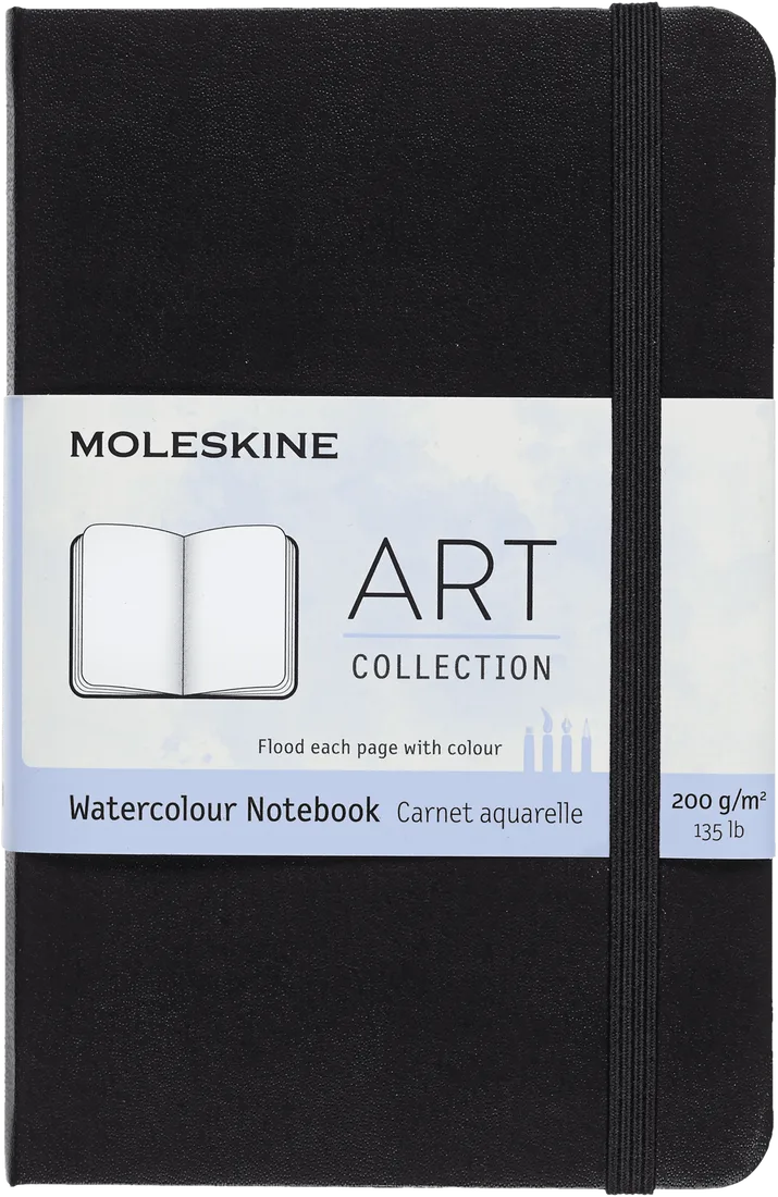 Imagem do produto  Moleskine Caderno Capa Dura Bolso Aguarela Preto