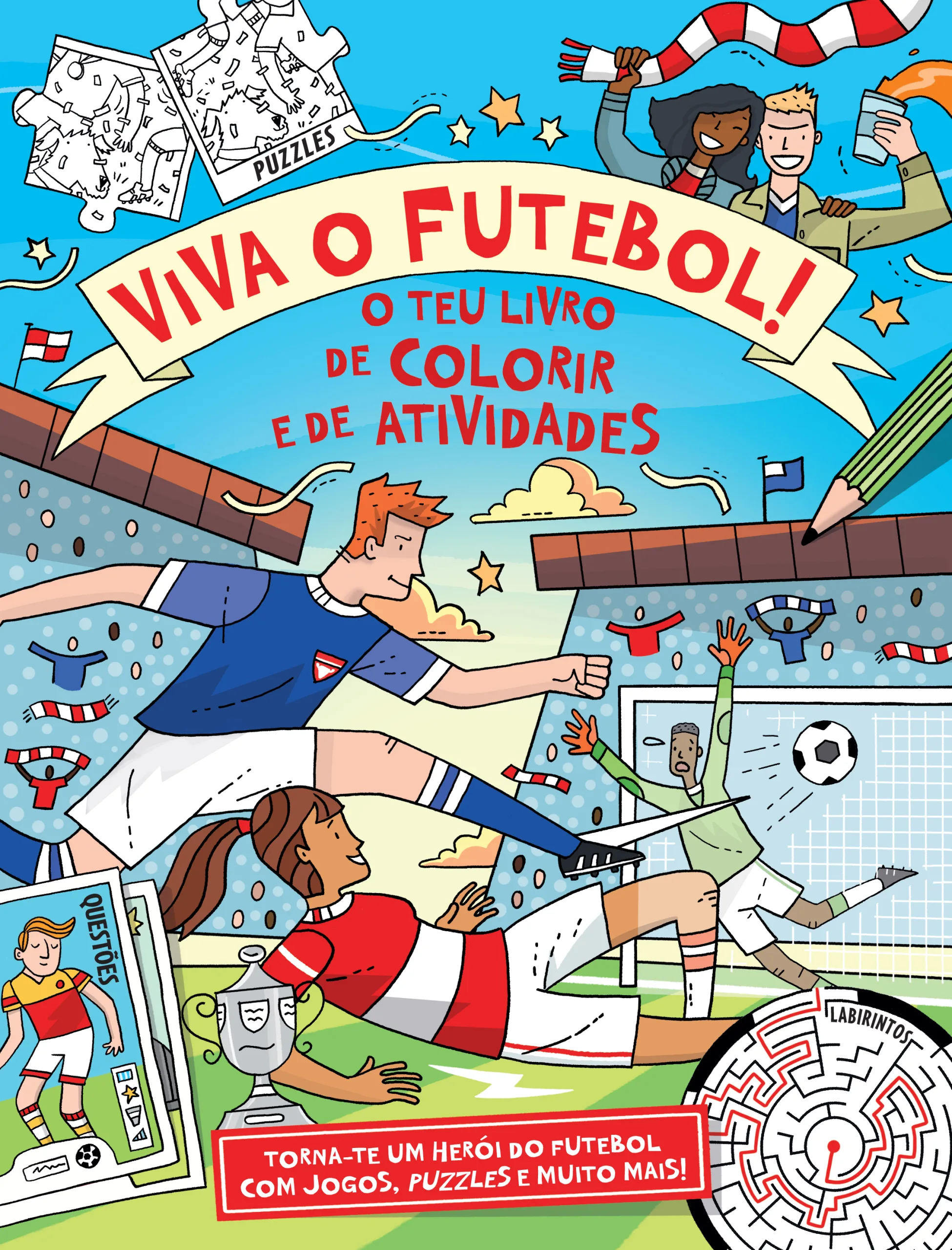 Imagem do produto  Viva o Futebol - O Teu Livro de Colorir e de Atividades