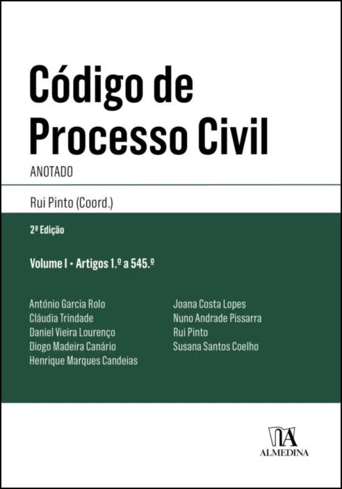 Imagem do produto  Código de Processo Civil Anotado - Volume I (Artijos 1º a 545º)