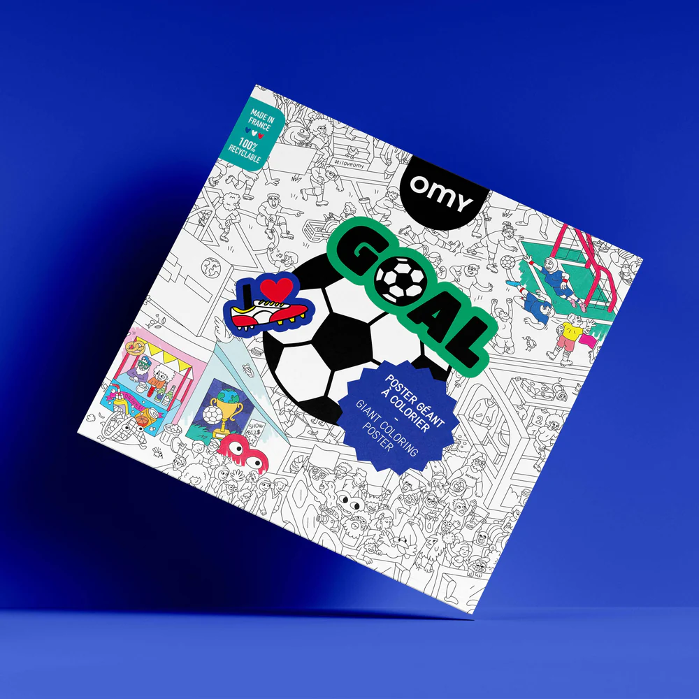 Imagem do produto  Omy Poster para Colorir Futebol Goal