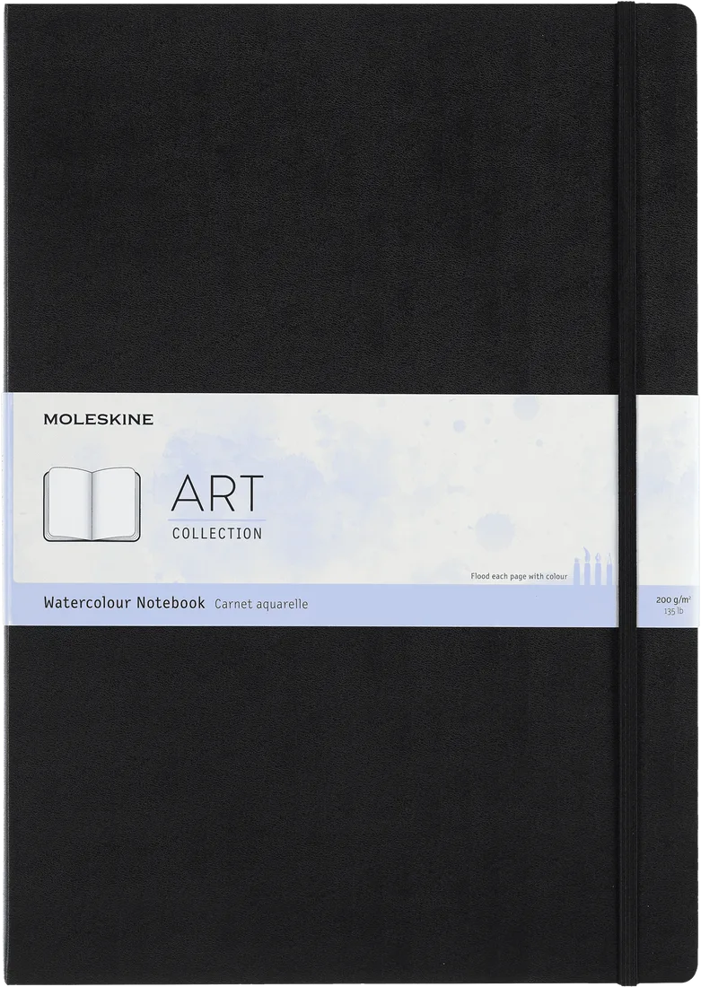 Imagem do produto  Moleskine Caderno Capa Dura A3 Aguarela Preto