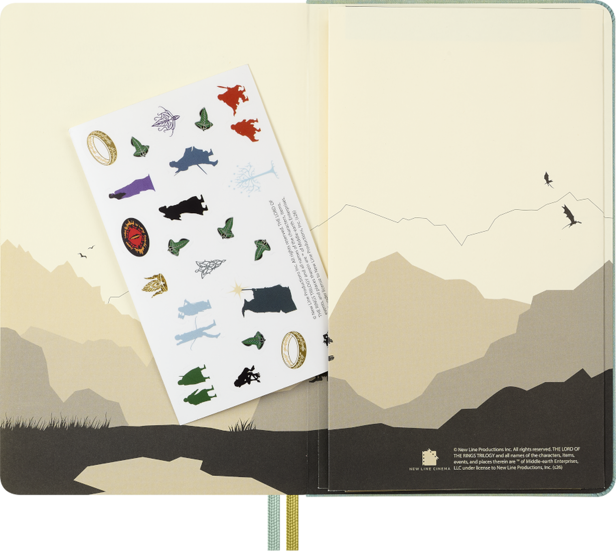 Moleskine Agenda 18 Meses 2026-2027 Semanal Capa Dura Grande The Lord of the Rings