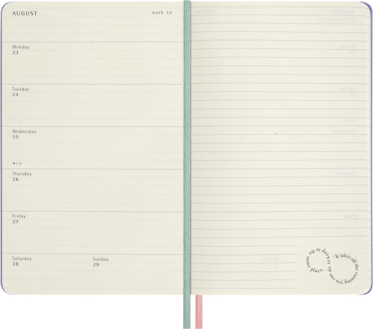 Moleskine Agenda 18 Meses 2026-2027 Semanal Capa Dura Grande Alice in Wonderland