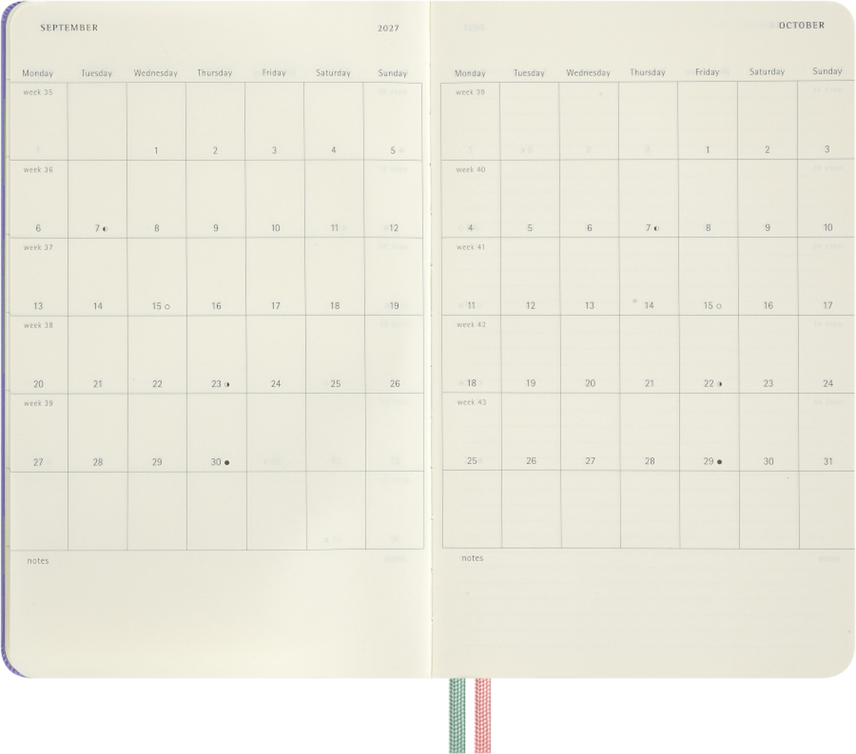 Moleskine Agenda 18 Meses 2026-2027 Semanal Capa Dura Grande Alice in Wonderland