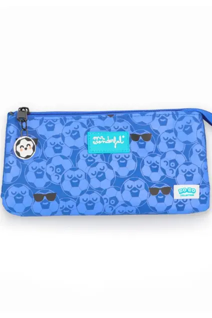 Imagem do produto  Mr. Wonderful Estojo Triplo Wingy Football Azul