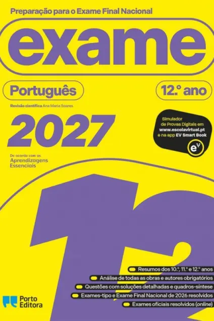Imagem do produto  Preparação para o Exame Final Nacional 2027 - Português 2º Ano