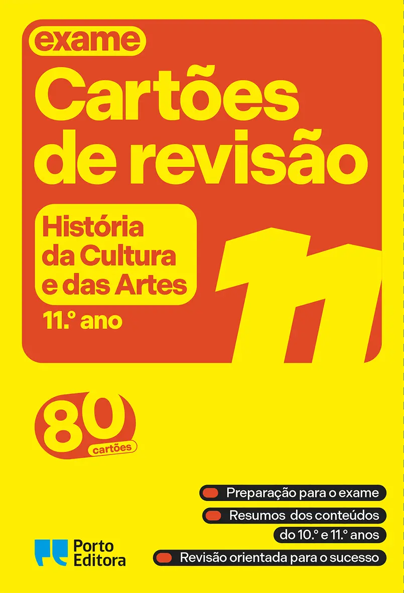 Imagem do produto  Cartões de Revisão História da Cultura e das Artes 11º ano