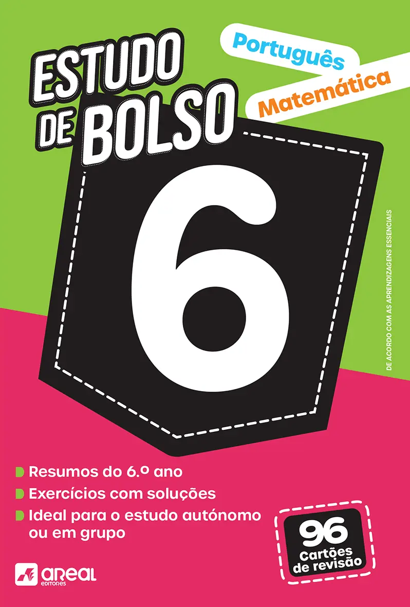 Imagem do produto  Estudo de Bolso Português e Matemática 6º Ano