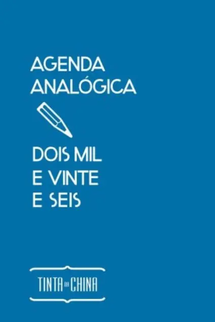 Imagem do produto  Agenda Analógica Dois Mil e Vinte Seis Azul