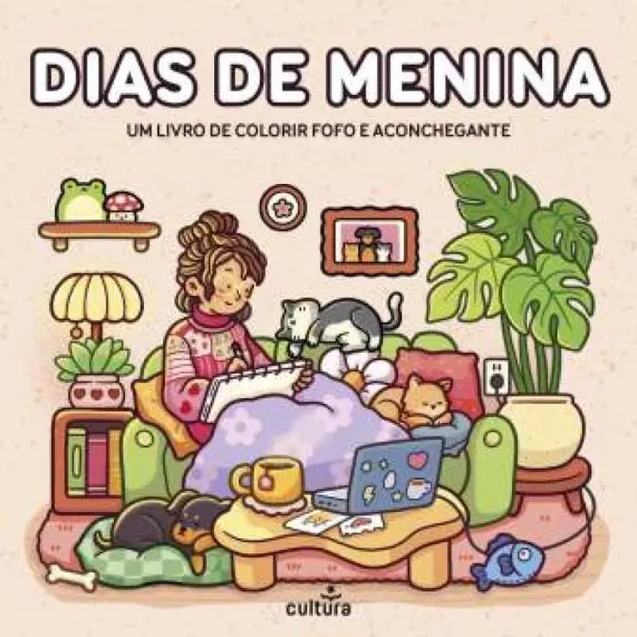Imagem do produto  Dias de Menina - Um livro de Colorir