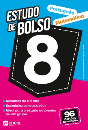 Imagem do produto  Estudo de Bolso Português e Matemática 8º Ano