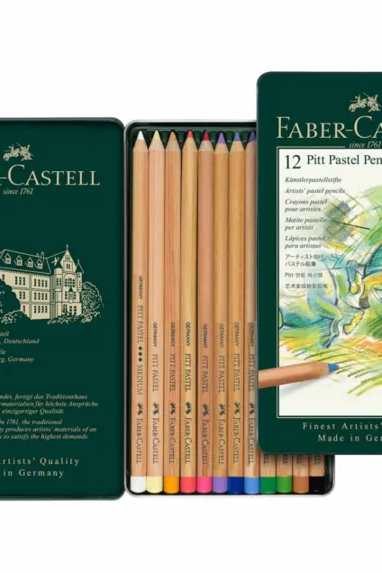 Imagem do produto  Faber-Castell Lápis de Cor Pitt Pastel Caixa com 12 Cores