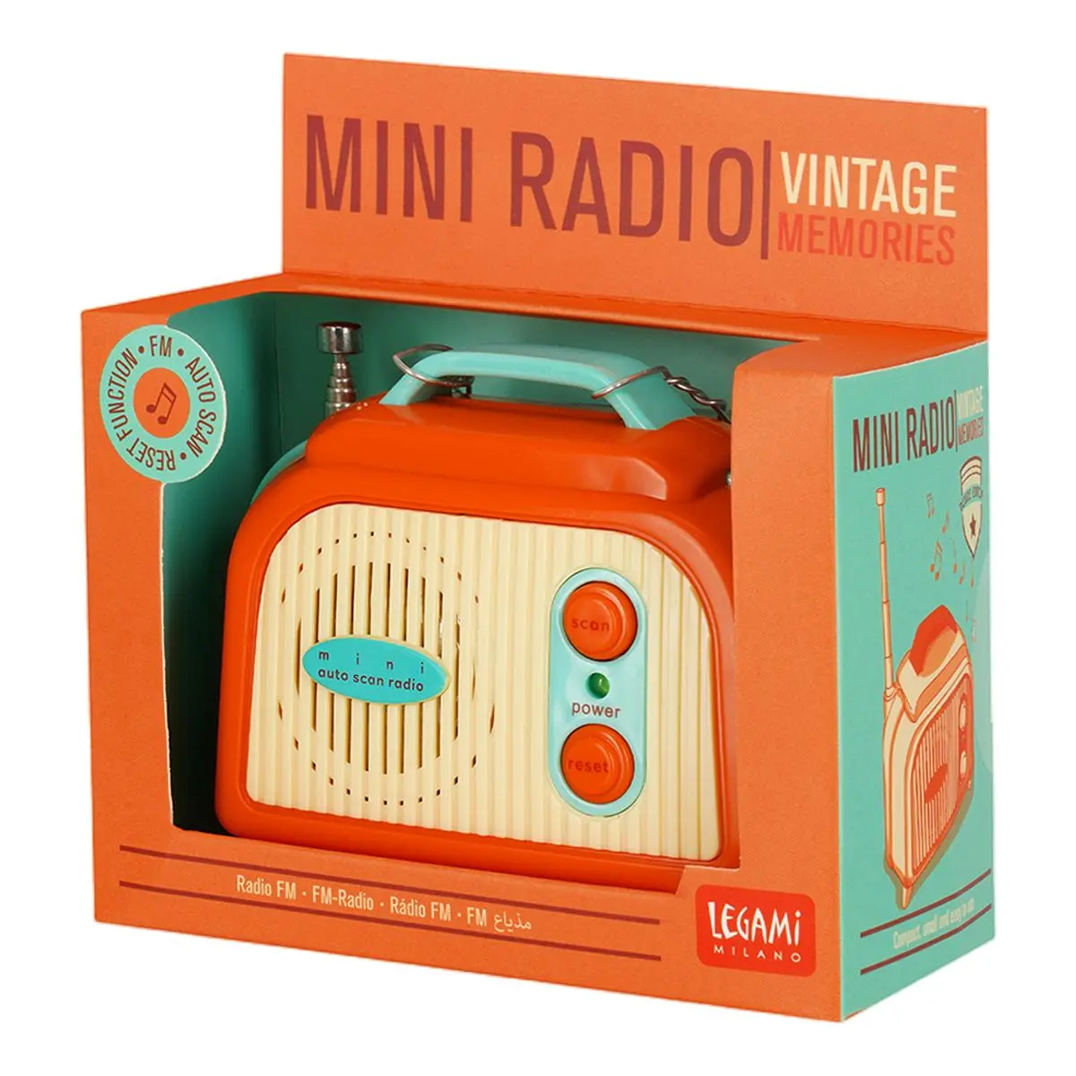 Legami Mini Rádio Portátil