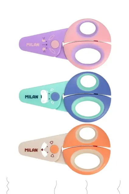 Imagem do produto  Milan Tesoura de Ponta Arredondada (Cores sortidas)