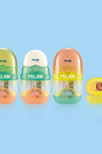 Imagem do produto  Milan Borracha e Afiadeira com Depósito (cores sortidas)