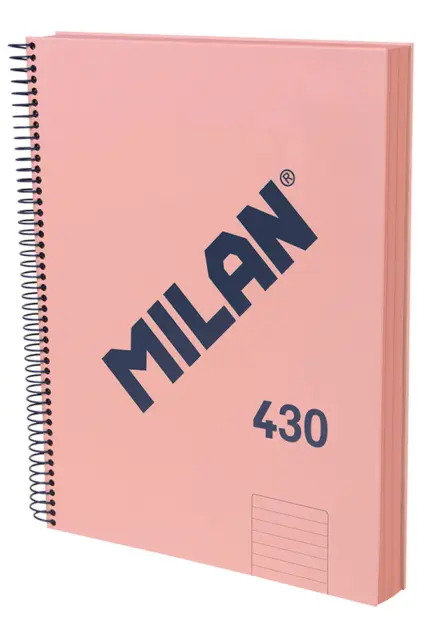 Imagem do produto  Milan Caderno Espiral A4 Pautado 430 Since Rosa