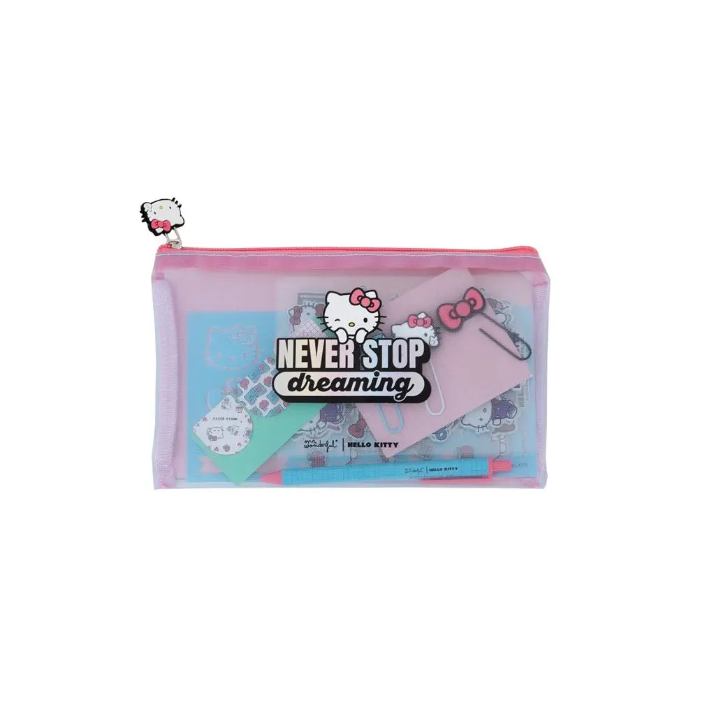 Mr. Wonderful Conjunto de Escrita Hello Kitty Never Stop Dreaming