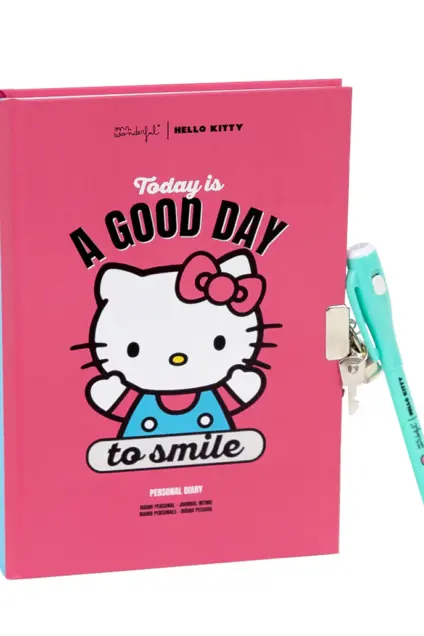 Imagem do produto  Mr. Wonderful Diário com Cadeado e Esferográfica Tinta Azul e Invisível Hello Kitty