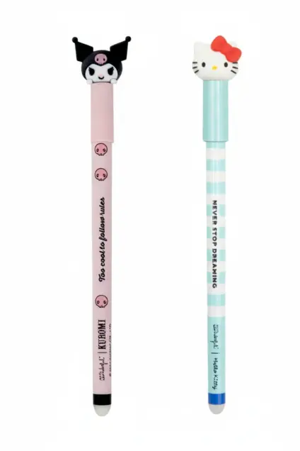 Imagem do produto  Mr. Wonderful Conjunto de 2 Esferográficas Apagáveis Bo-Bo Hello Kitty e Kuro