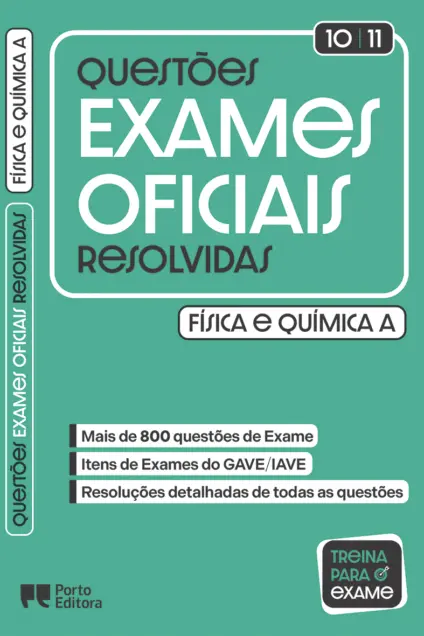 Imagem do produto  Questões de Exames Oficiais Resolvidas Física e Química A 10º/11º anos