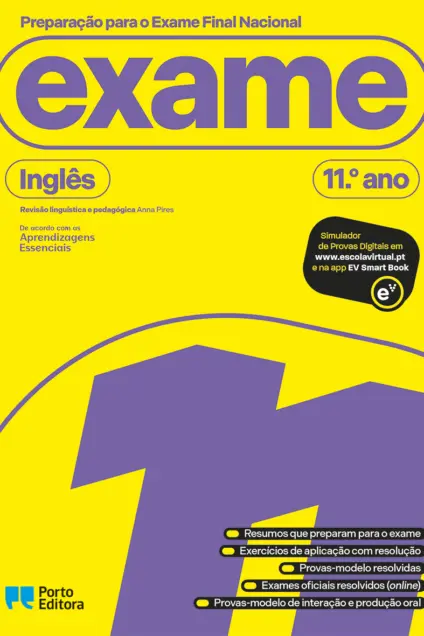 Imagem do produto  Preparação para o Exame Final Nacional Inglês 11º ano 2027