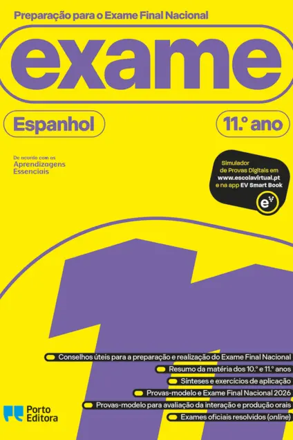 Imagem do produto  Preparação para o Exame Final Nacional Espanhol Iniciação 11º Ano 2027