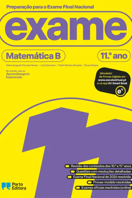 Imagem do produto  Preparação para o Exame Final Nacional Matemática B 11º ano 2027