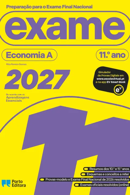 Imagem do produto  Preparação para o Exame Final Nacional 2027 Economia A 11º Ano 2027