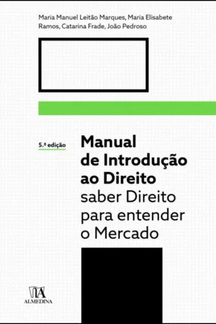 Imagem do produto  Manual de Introdução ao Direito - 5.ª Edição