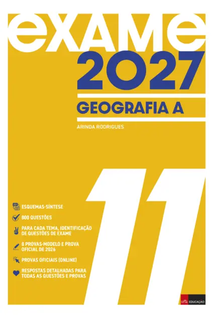 Imagem do produto  Exame 2027 Geografia A 11º ano