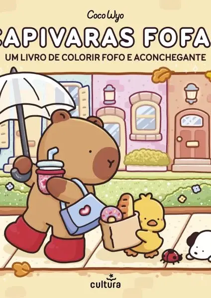 Imagem do produto  Capivaras Fofas - Um Livro de Colorir