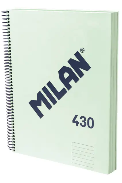 Imagem do produto  Milan Caderno Espiral A4 Pautado 430 Since Verde
