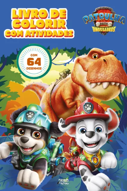 Imagem do produto  Patrulha Pata, o Filme dos Dinossauros - Livro de Colorir com Atividades