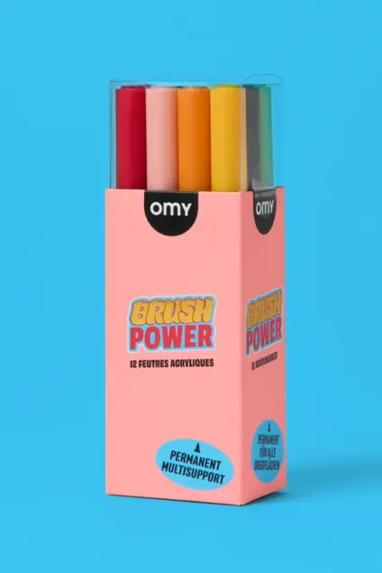Imagem do produto  OMY Marcadores Acrílicos Brush Power