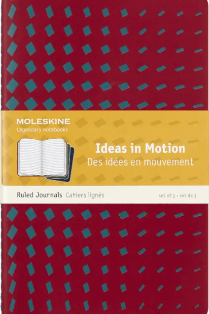 Imagem do produto  Moleskine Caderno Cahier Capa Soft Grande Pautado Ideas in Motion