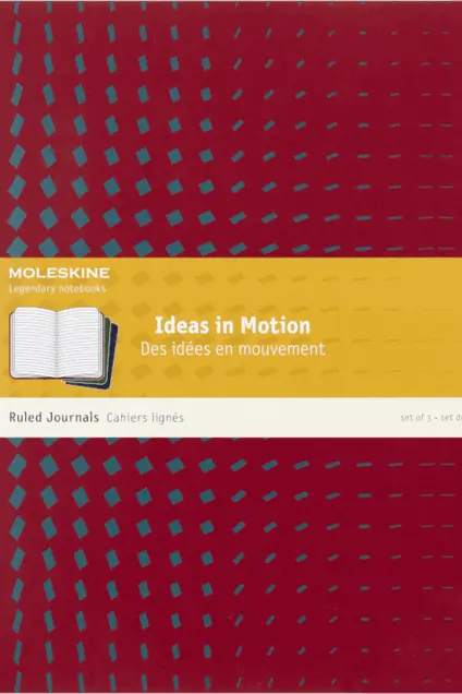 Imagem do produto  Moleskine Caderno Cahier Capa Soft XL Pautado Ideas in Motion