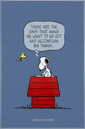 Imagem do produto  Moleskine Gift Box Caderno Capa Dura Grande Pautado Peanuts Snoopy
