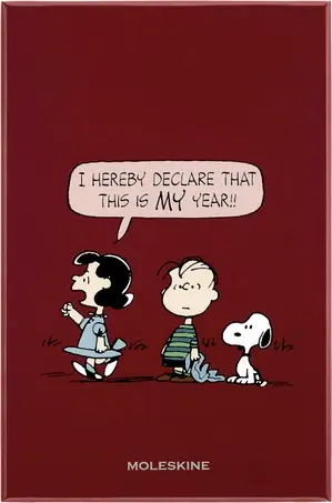 Imagem do produto  Moleskine Gift Box Caderno Capa Dura Grande Liso Peanuts Lucy