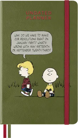 Imagem do produto  Moleskine Agenda Undated 12 Meses Semanal Capa Dura Grande Peanuts Schroeder