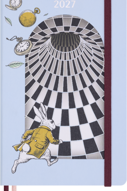 Imagem do produto  Moleskine Agenda 12 Meses 2027 Diária Capa Dura Grande Alice's Adventures in Wonderland