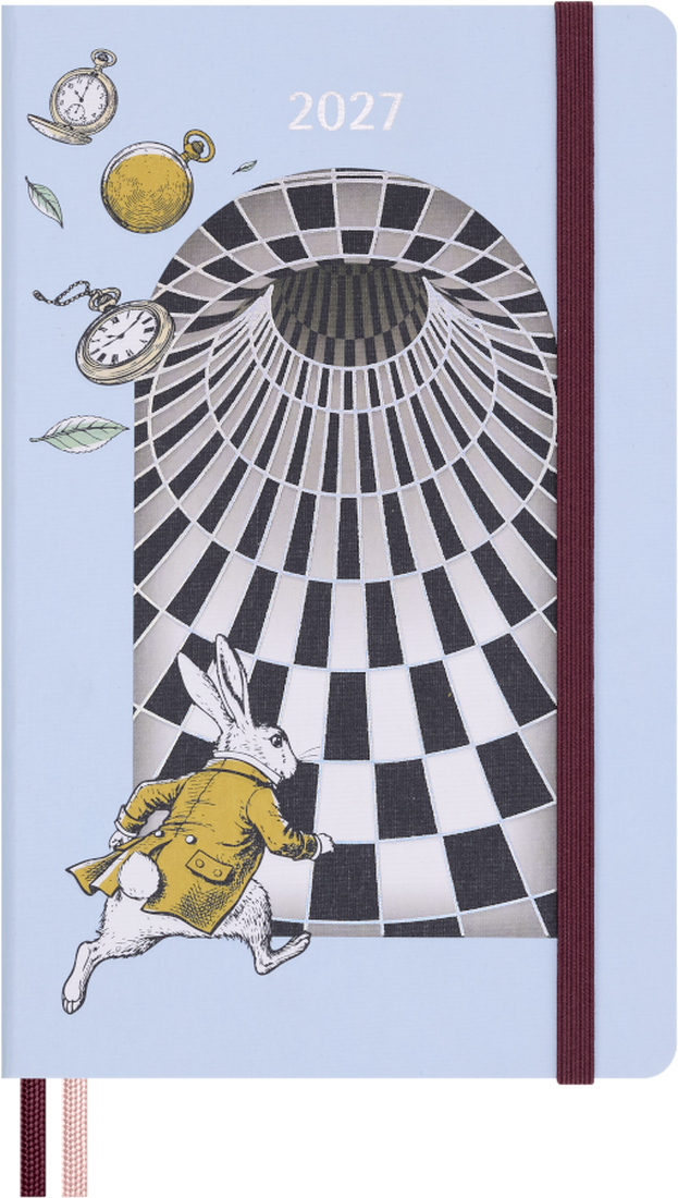 Moleskine Agenda 12 Meses 2027 Diária Capa Dura Grande Alice's Adventures in Wonderland; ISBN: 8056999274801
