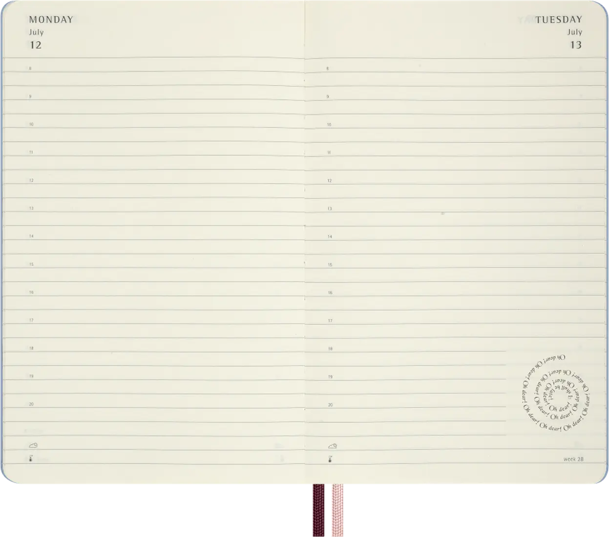 Moleskine Agenda 12 Meses 2027 Diária Capa Dura Grande Alice's Adventures in Wonderland; ISBN: 8056999274801