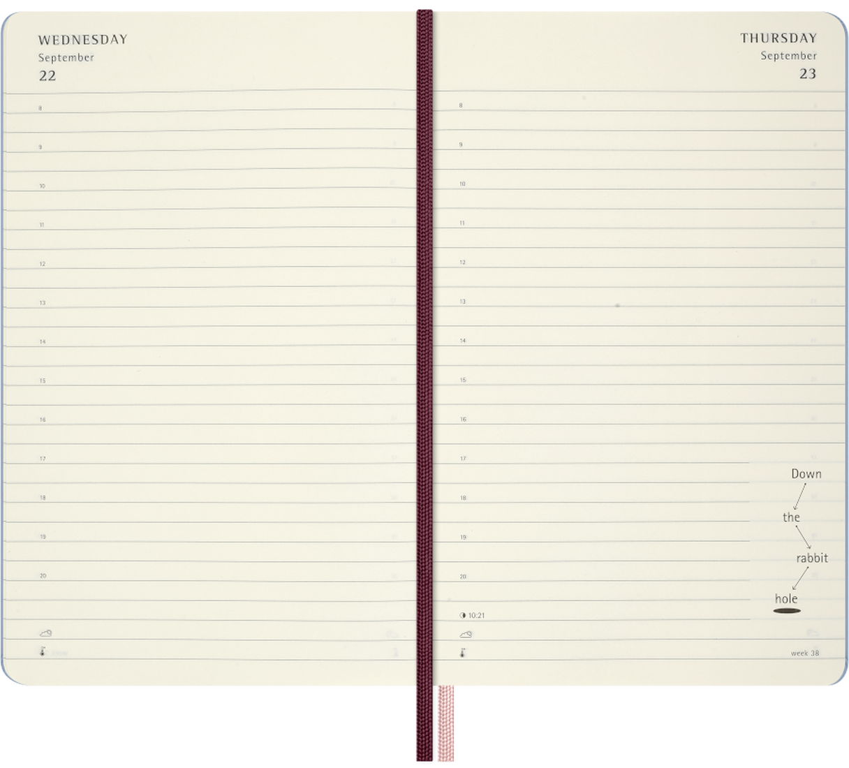 Moleskine Agenda 12 Meses 2027 Diária Capa Dura Grande Alice's Adventures in Wonderland; ISBN: 8056999274801